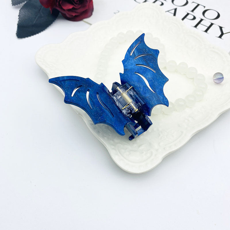 Wholesale Acetate Halloween Bat Hair Clips